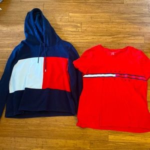 Tommy Hilfiger T-shirt and Sweatshirt Bundle